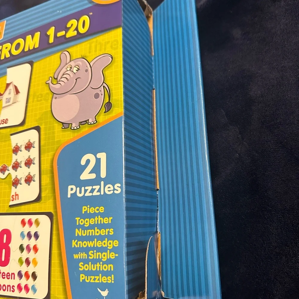 Puzzle tots from 1-20 new in box